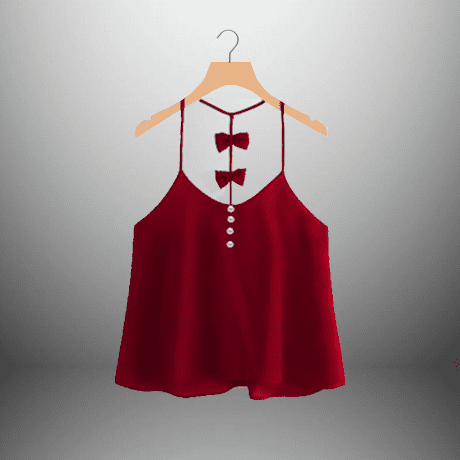 Women’s Brownish Red embellished Shoulder Strap Top – RET091